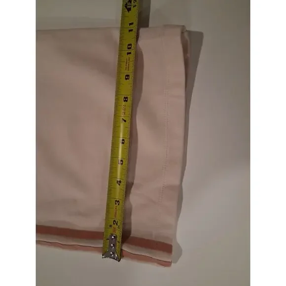 Adidas Originals Summer Glow Wide Leg Pants - Wonder White/Peach - Size 2XS - Picture 4 of 9